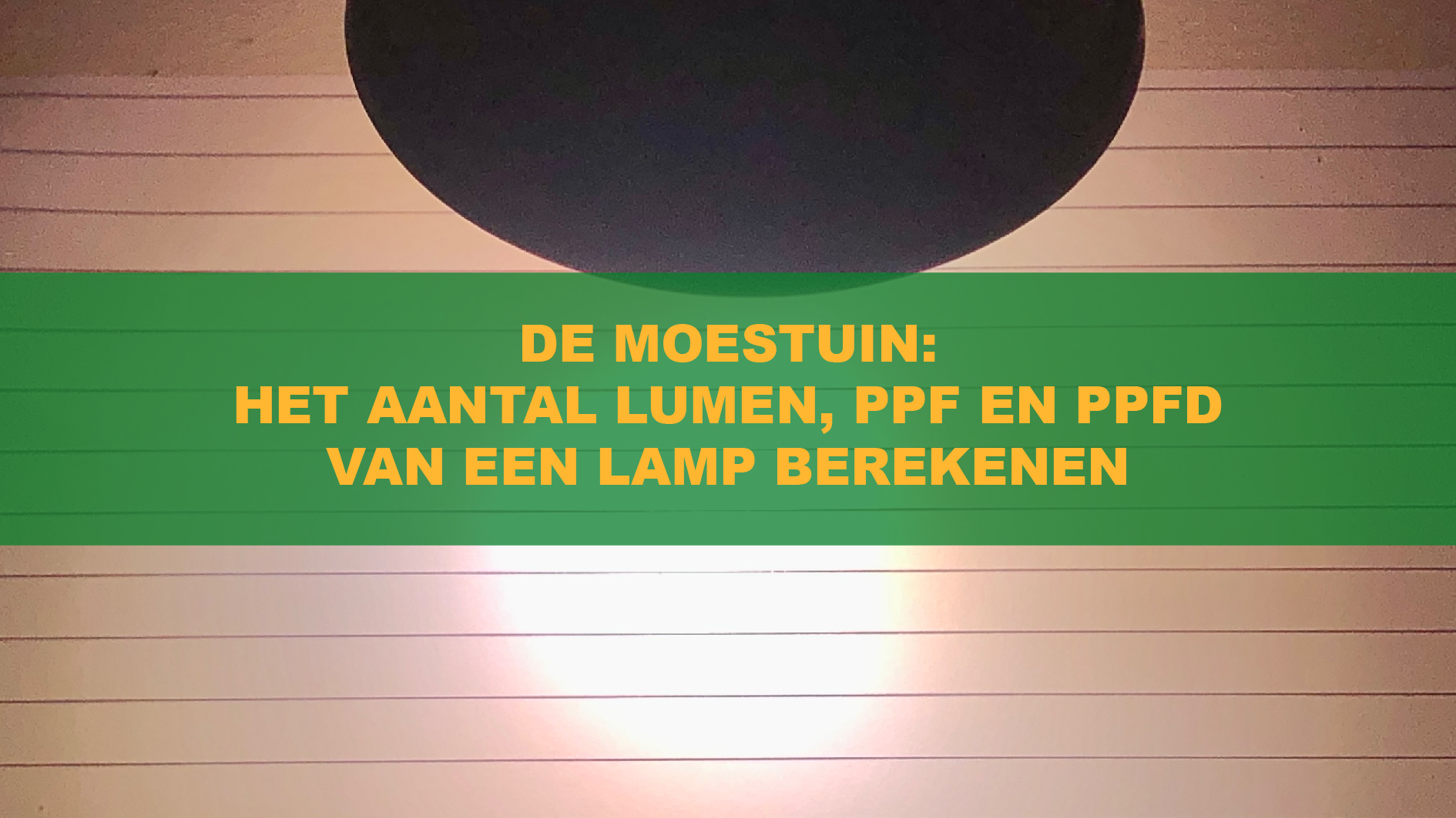 Het Aantal Lumen, PPF En PPFD Van Een Lamp Berekenen