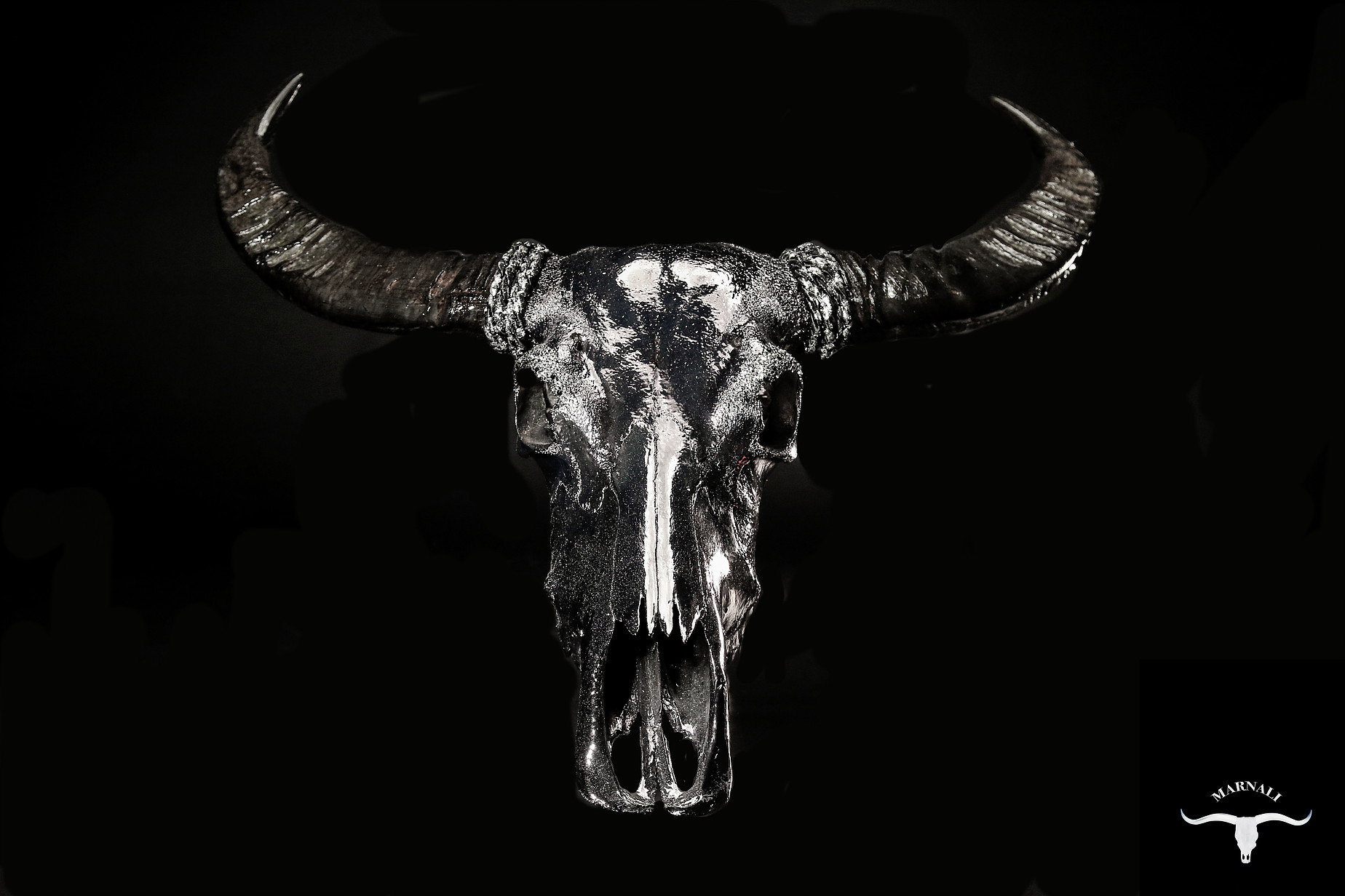 Buffalo Head, silver