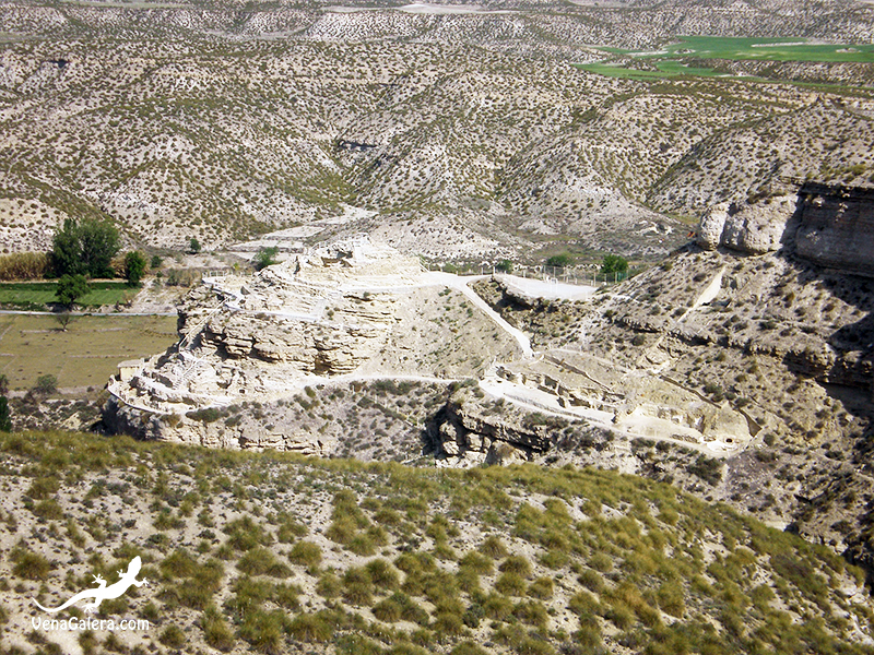 Vista general del yacimiento del Castellón Alto desde el cerro Sargento