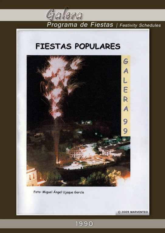 Programa Fiestas de Galera 1999