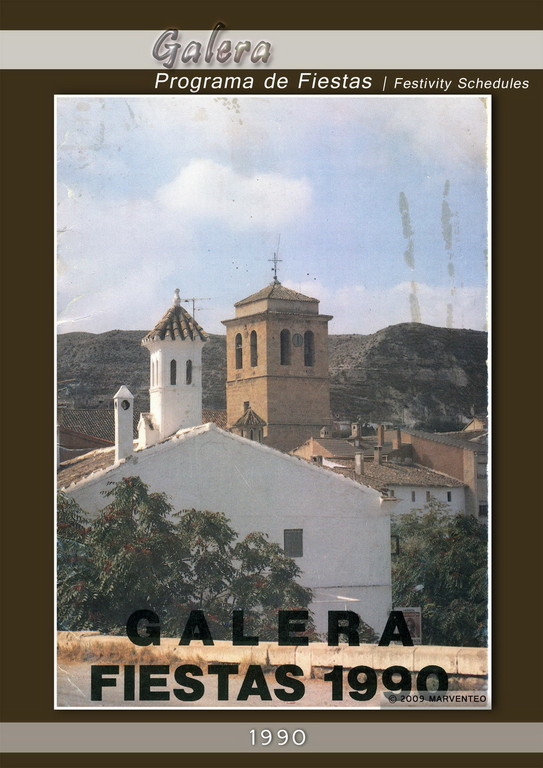 Programa Fiestas de Galera 1990