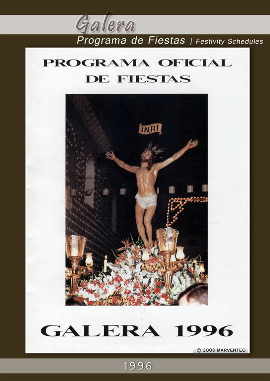 Programa Fiestas de Galera 1996