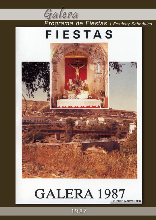 Programa Fiestas de Galera 1987