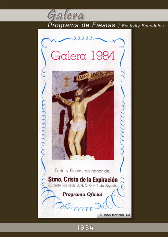 Programa Fiestas de Galera 1984