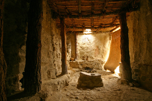 Interior de una vivienda tipo de los habitantes del Castellón Alto