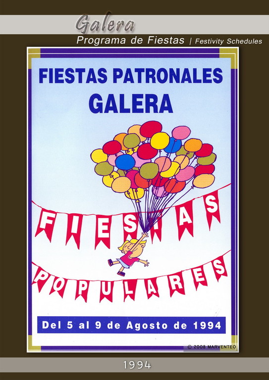 Programa Fiestas de Galera 1994