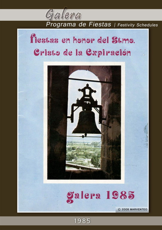 Programa Fiestas de Galera 1985