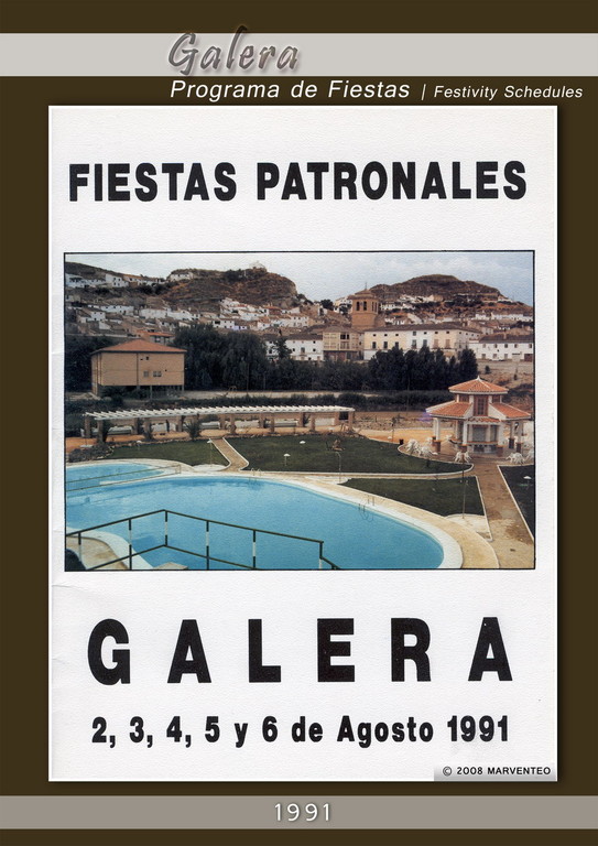 Programa Fiestas de Galera 1991