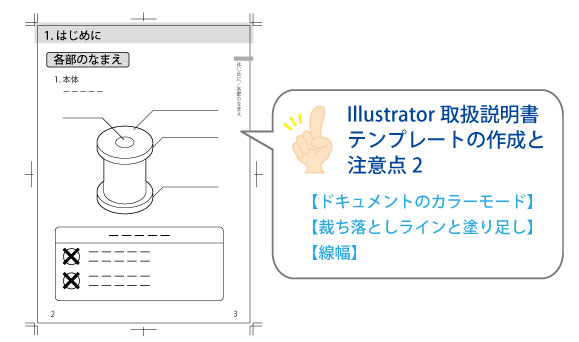 Illustrator取扱説明書 テンプレートの作成と注意点2 ３dcg テクニカルイラスト 意匠図面などを作成
