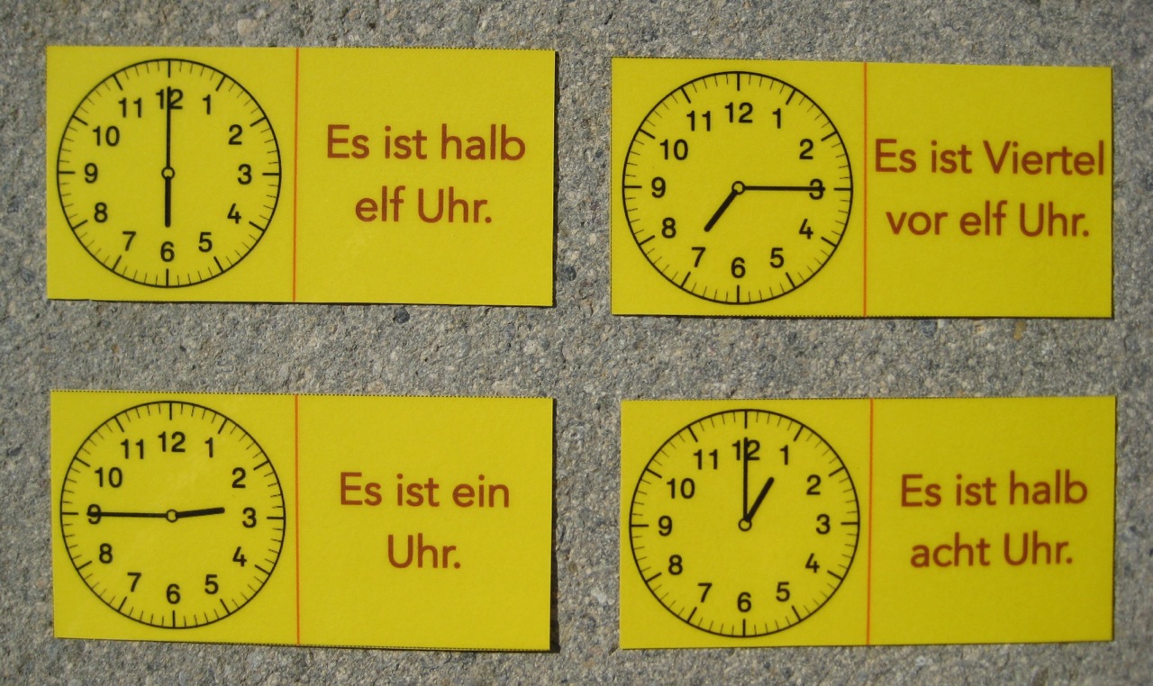 Neuerscheinung einfache Variante der UhrzeitDominos Lernen mit Herz