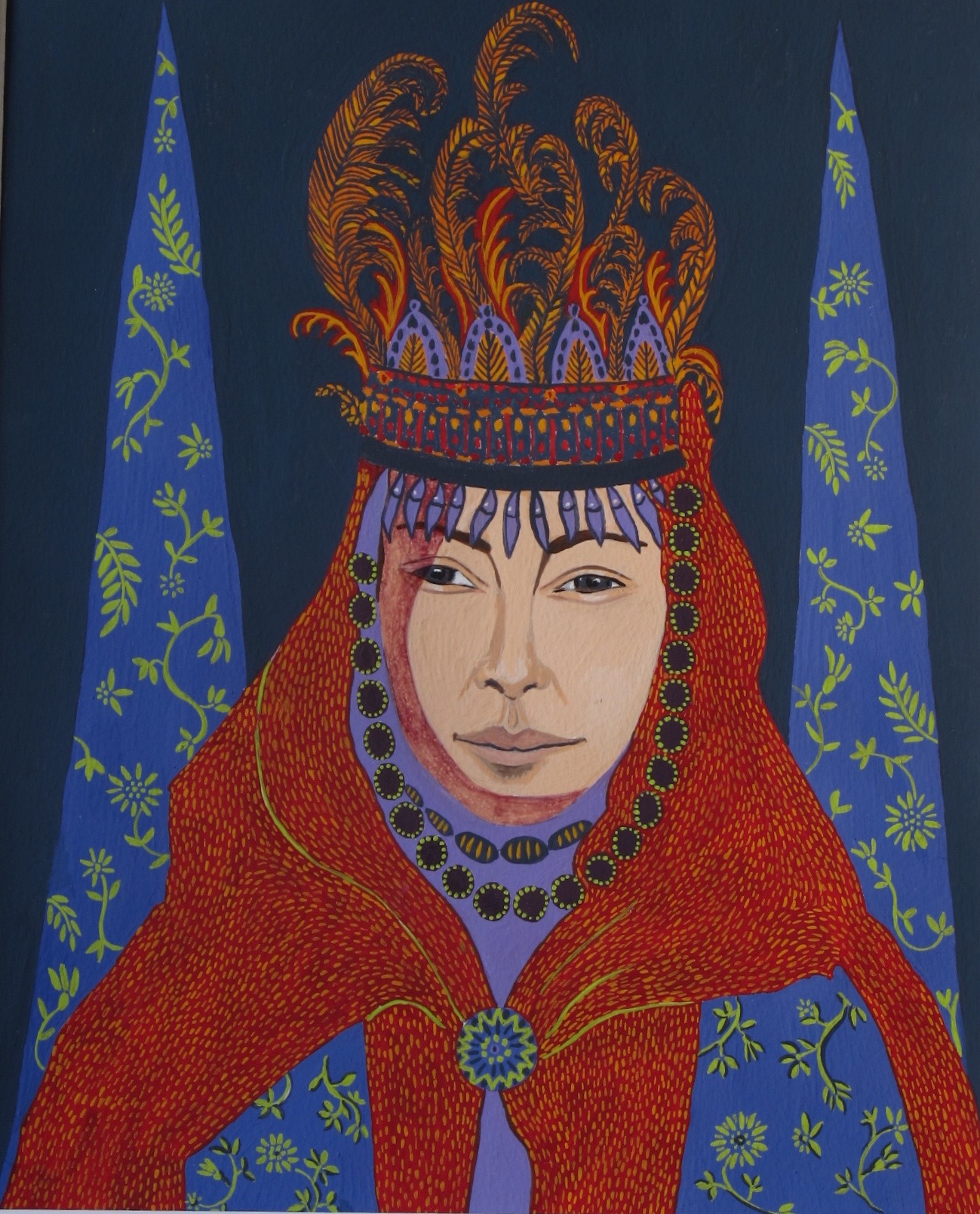 Ouled Nail 2. Gouache sur papier. 24X30cm. 2015. Collection particulière.