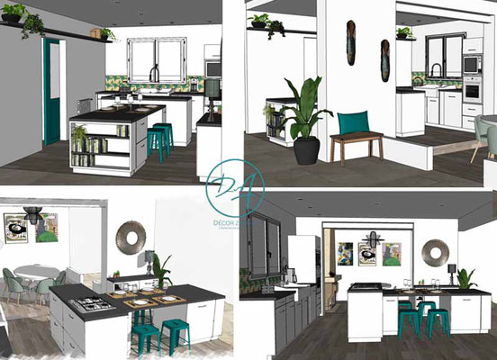 Projet rénovation cuisine - Décor Zé Âme