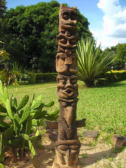 First Nations Totem in my backyard, not for Sale