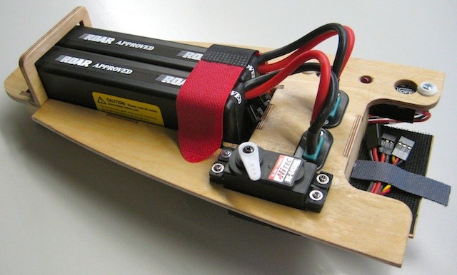 RC-Montagebrett (2xAkku/Klinkservo/DPSI Micro/MPX-Stecker)