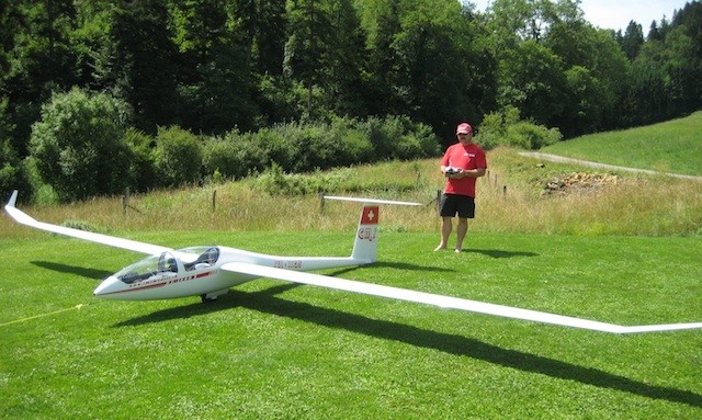 Vor dem Erstflug mit Peter K