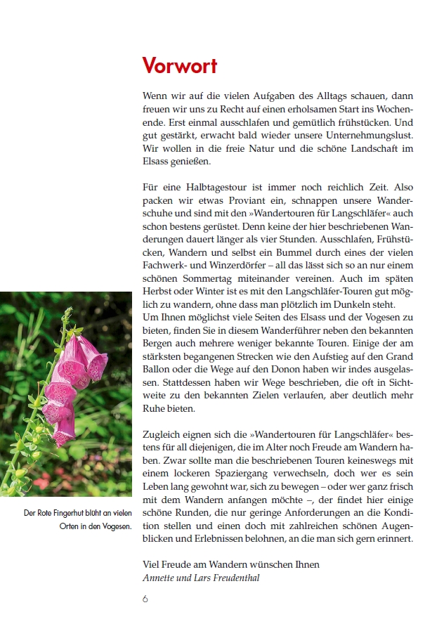 Vorwort | Langschläfer im Elsass