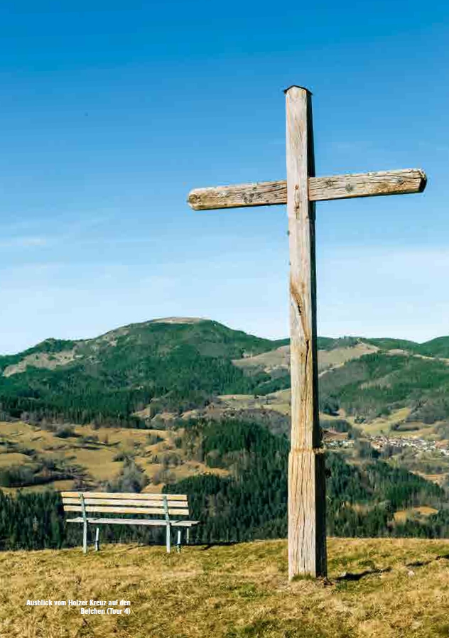 Aussicht vom Holzer Kreuz auf den Belchen