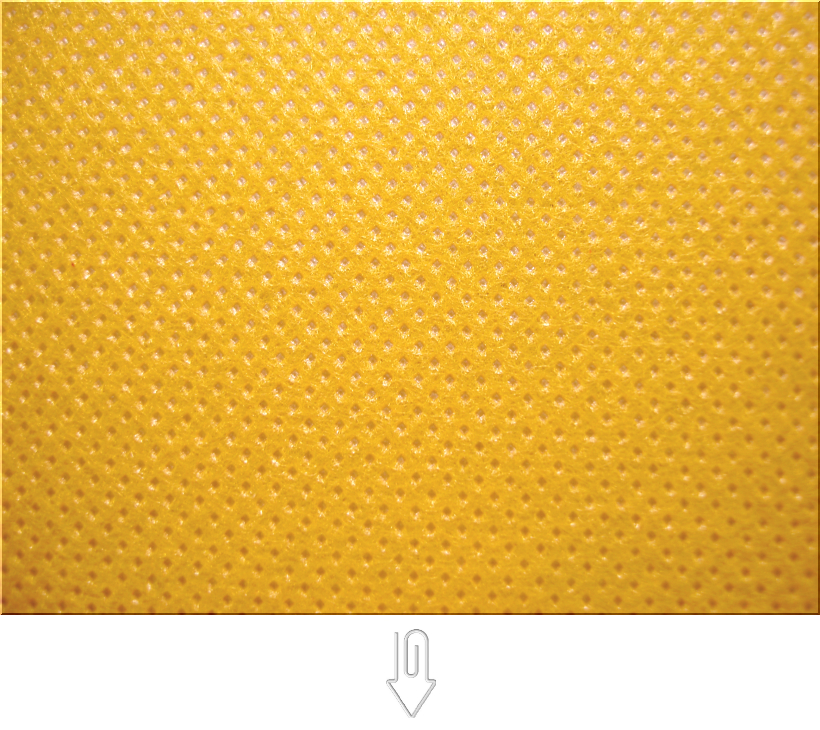 黄色の不織布　近似和色名：山吹色