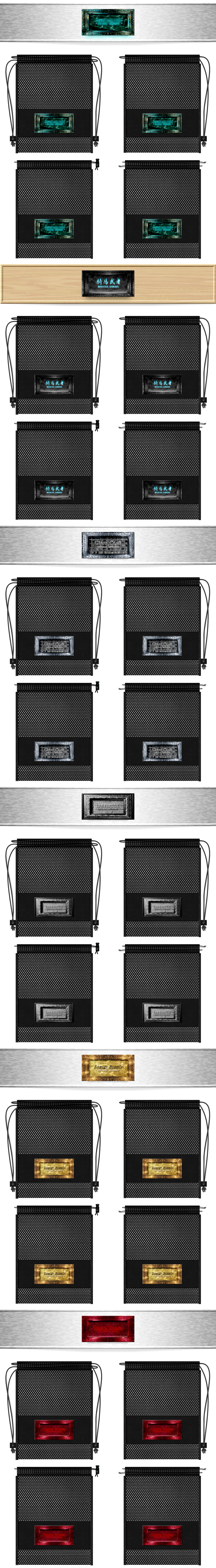 黒色メッシュバッグのカラーシミュレーション：定番の黒色メッシュと黒色不織布の組み合わせ。20260416