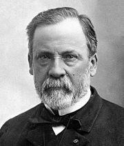 Louis Pasteur prouve que la génération spontanée n'existe pas. Source: wikipédia.