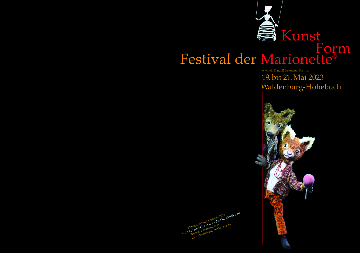 2023 • Festival der Marionette®: Uraufführung von „~°C+ Ein paar Grad plus – die Klimakonferenz“. Gründung eines lokalen Klimanetzwerkes.