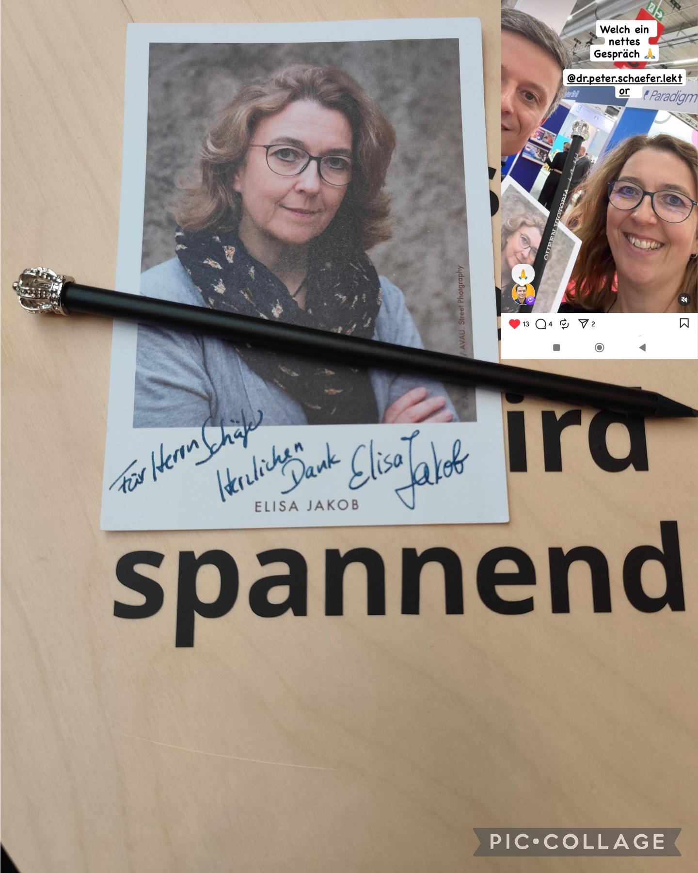 Auch ich habe zu danken an Elisa Jakob!