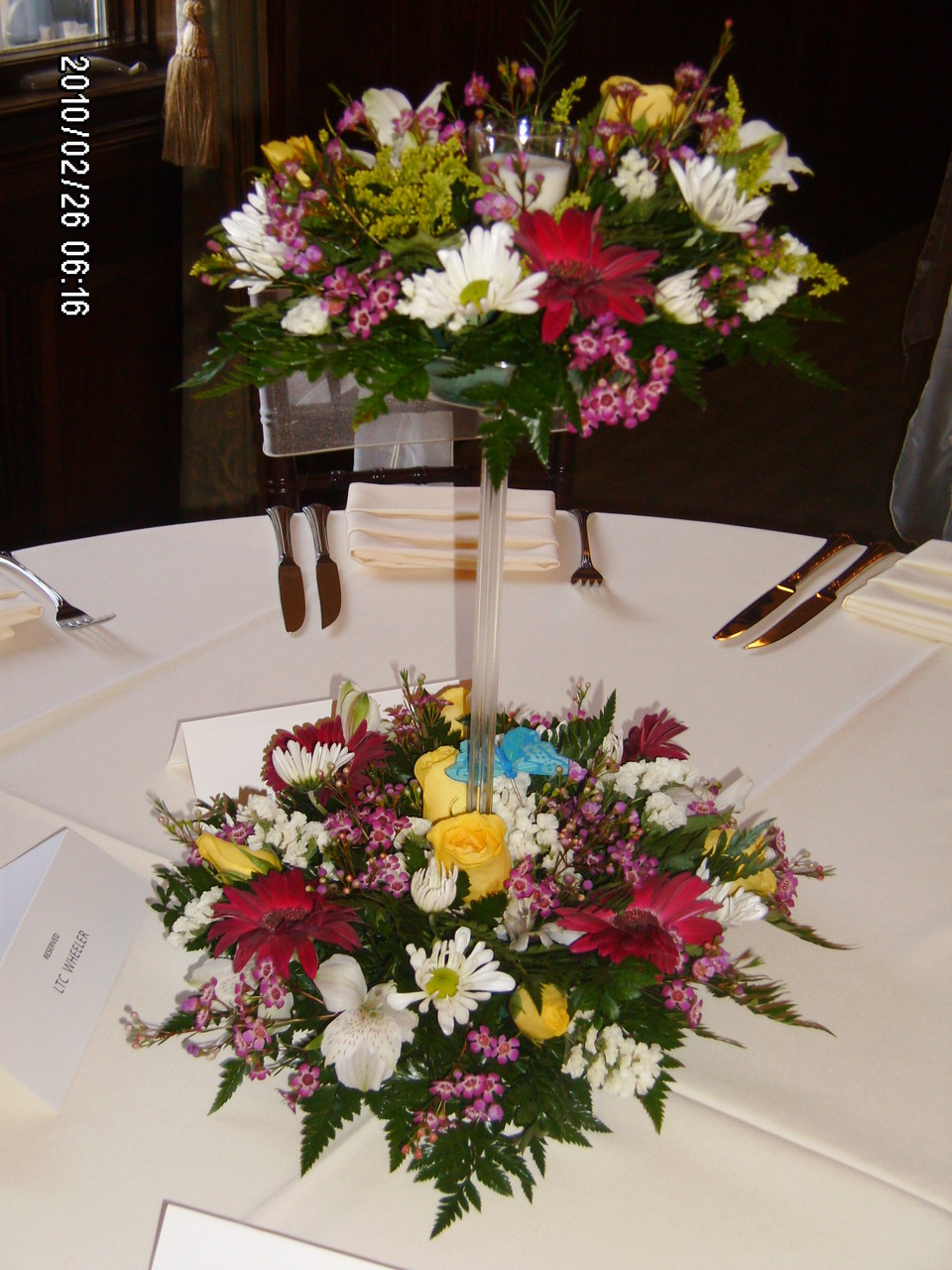 Creekside High School JROTC Banquet Head Table Centerpiece