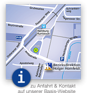 Preview: Anfahrtsplan zur Bezirksdirektion Holger Homfeldt der SIGNAL IDUNA Versicherung in Hamburg Rahlstedt