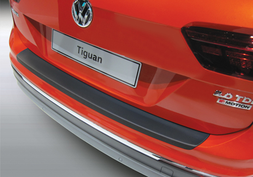 Ladekantenschutz für VW TIGUAN 2 AD1 Schutzfolie Carbon Schwarz 3D 160µm