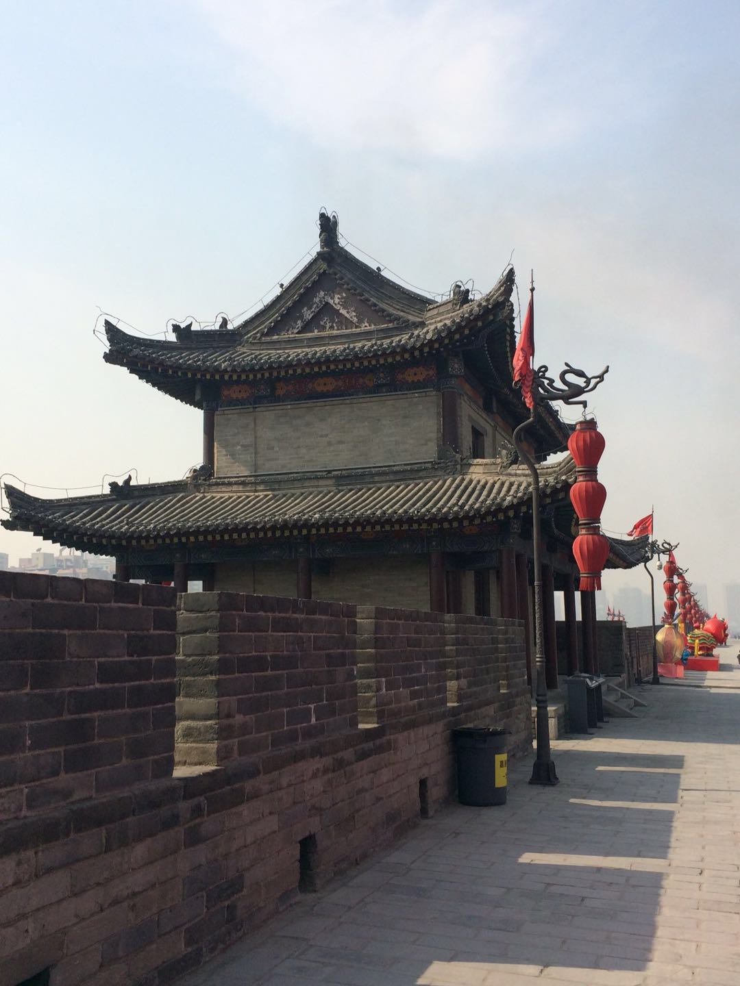 Xi'ans Stadtmauer mal ohne Dekoration