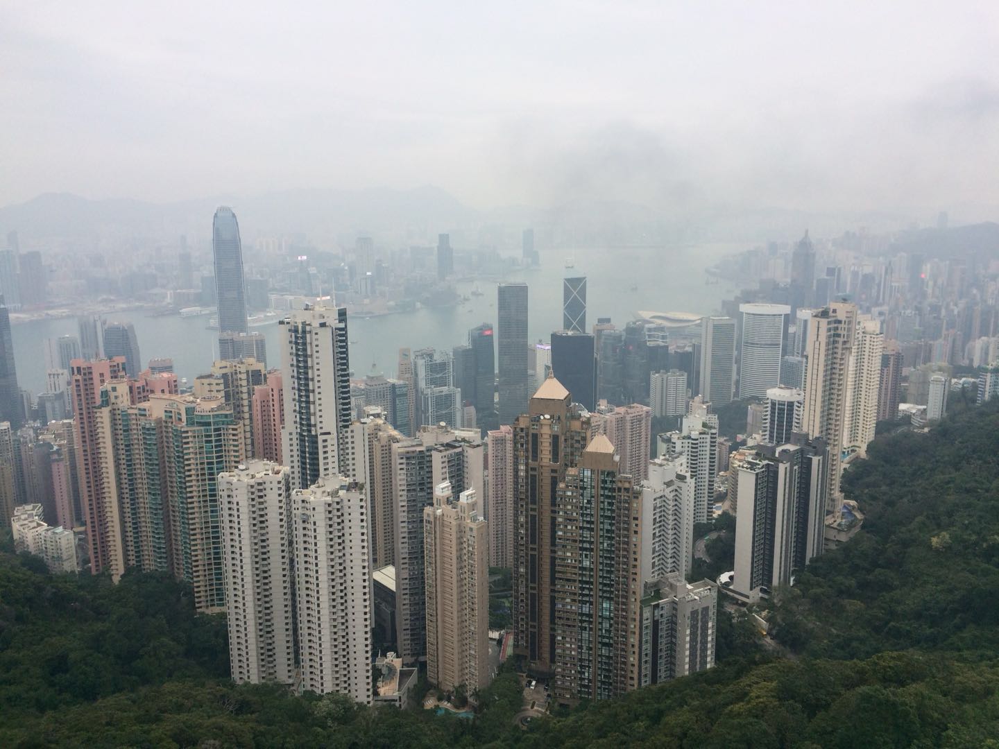 DER Hongkongblick - wunderschön, aber natürlich komplett überlaufen ;)...
