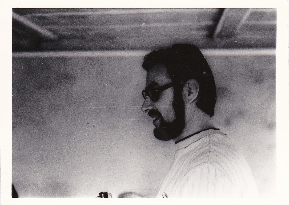 Bauheben in der Garage, 1975