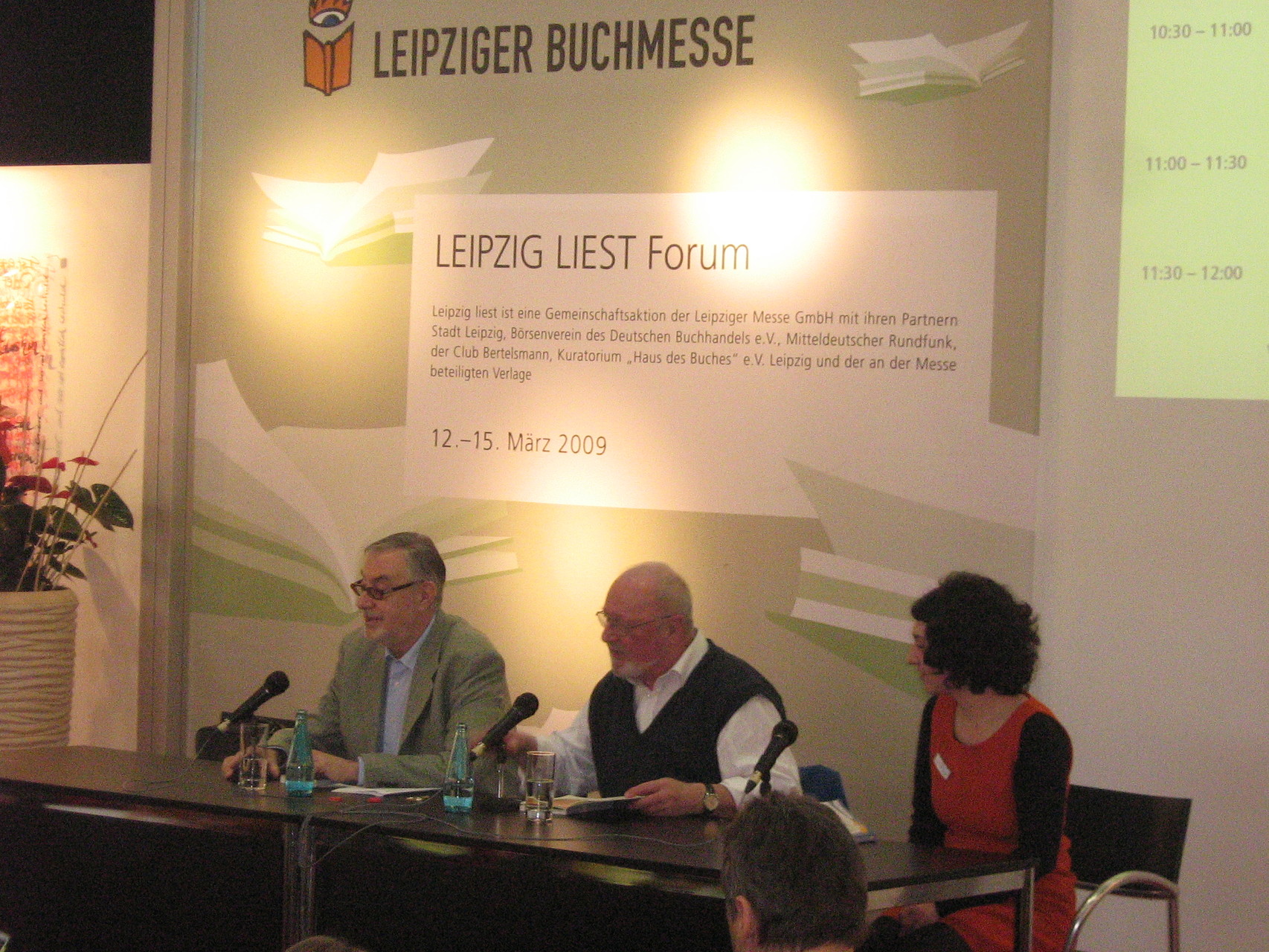 Leipziger Buchmesse mit Hanskarl Hoerning