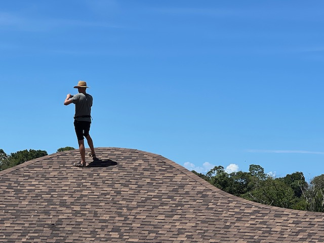 August 2023 - finally the roof is covered! Ready for the starting rainy season, called "green season"