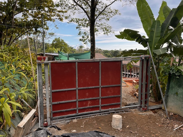 December 2023 - the entrance gate will soon be completed