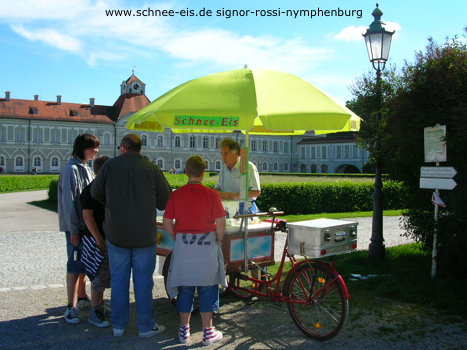 Nymphenburger Schloß, Schnee-Eis