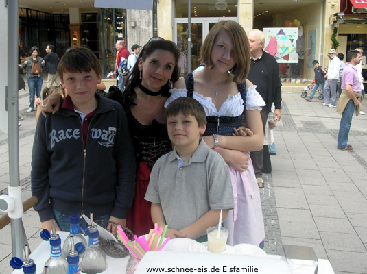 Schnee-Eis auf dem Stadtgründungsfest, München