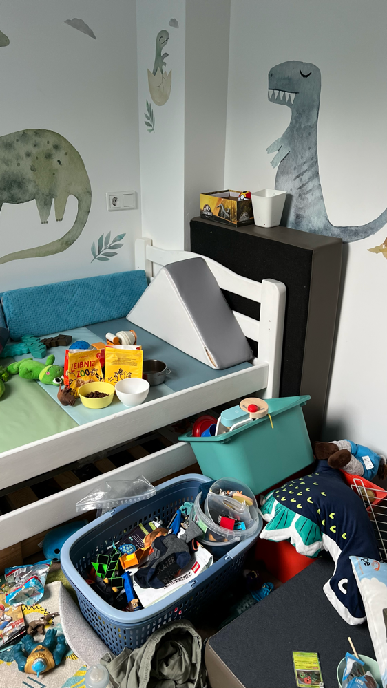 Das Bett kommt woanders hin