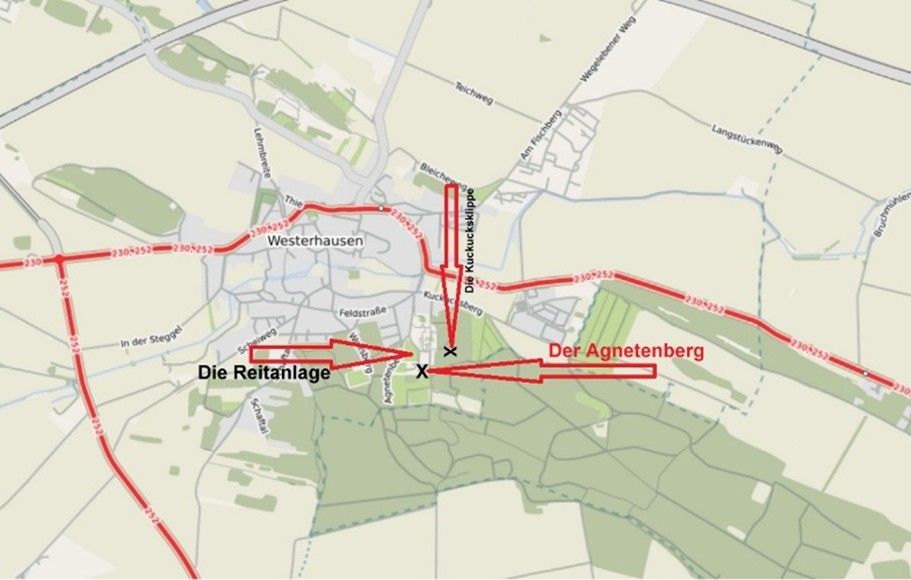 Die Karte zeigt etwa die Lage .
