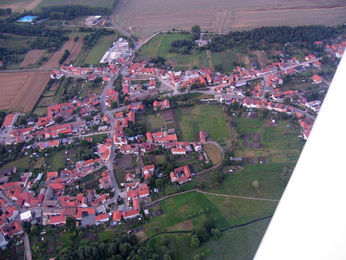 Blick auf die Planstraße Richtung Norden