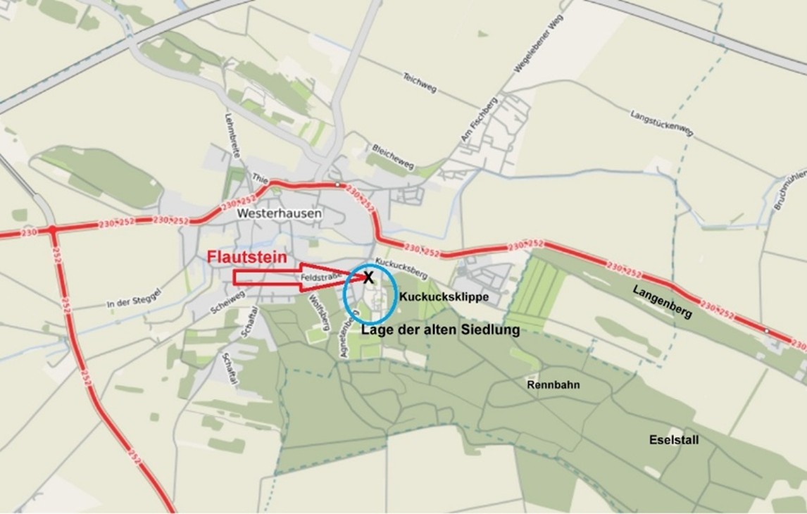 Die Lagekarte zeigt den genauen Ort