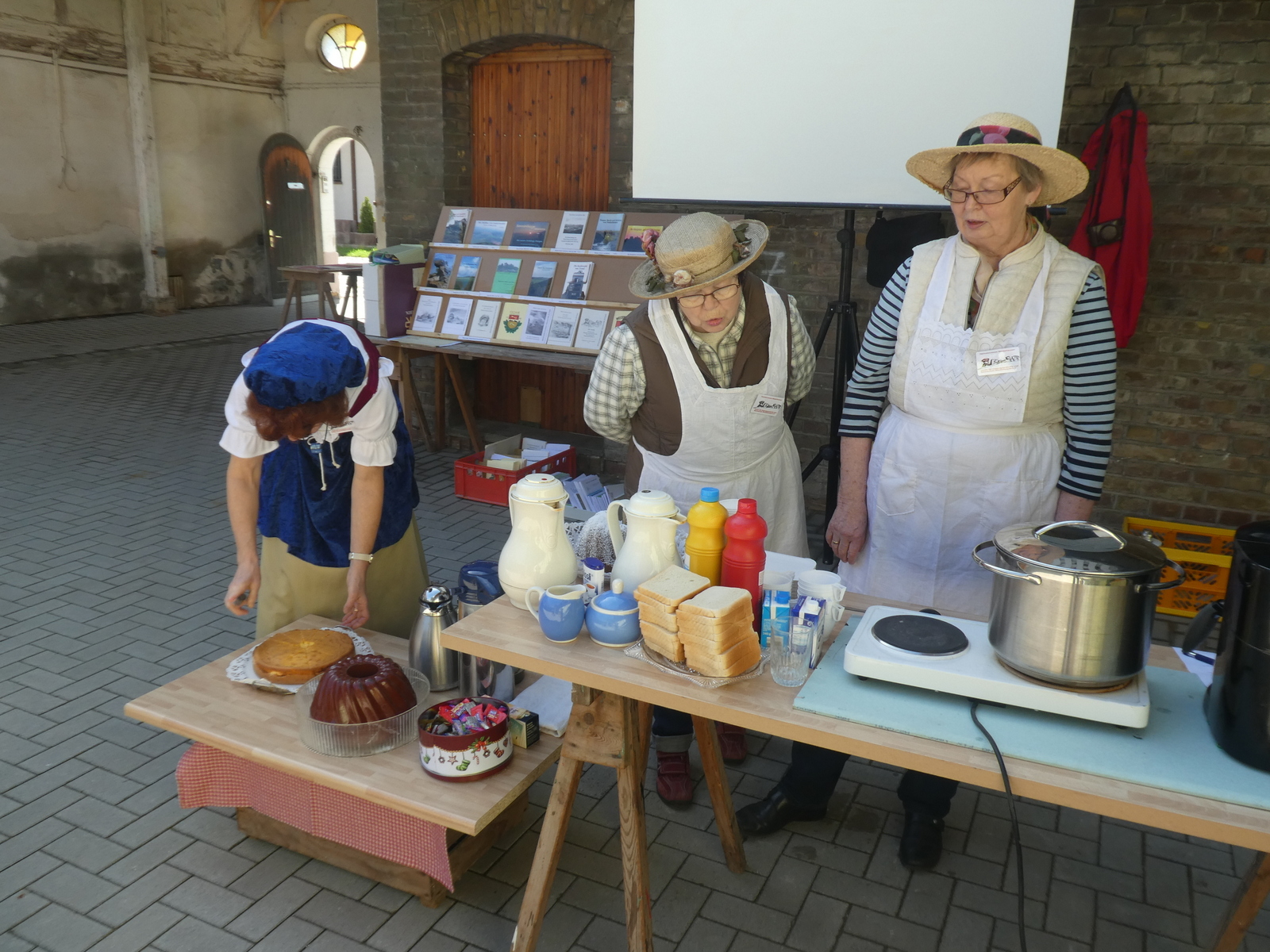 sogar Pause am Würstchenstand