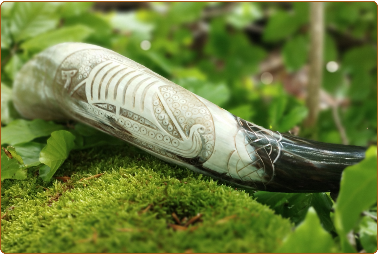 Corne à boire Drakkar