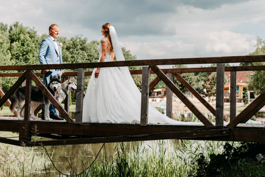 First Look Bride and Groom