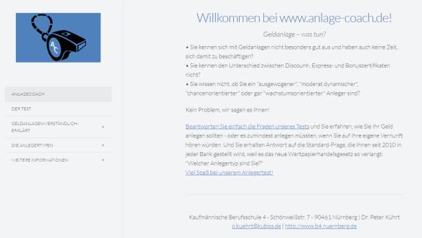 Der seit Jahren bewährte "Anlage-Coach" mit neuem Design