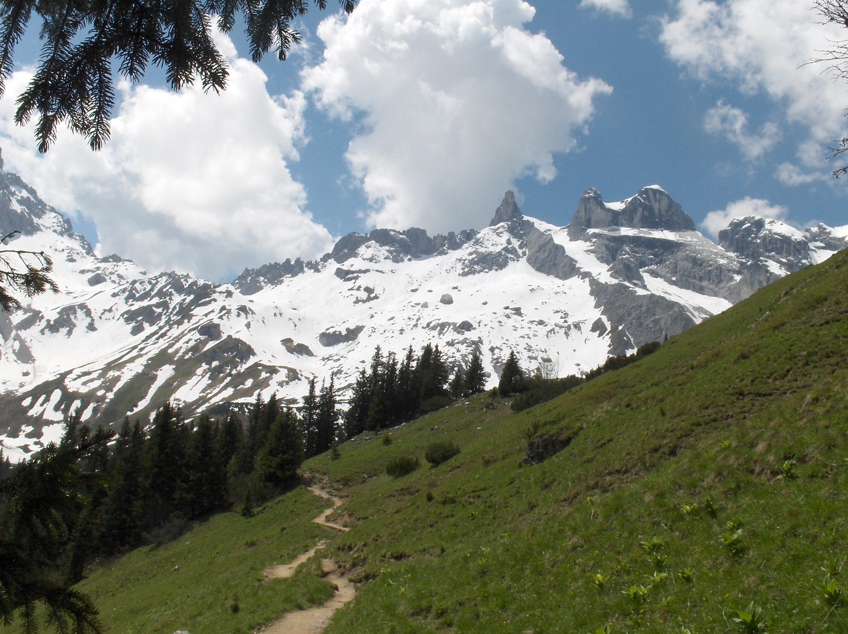 Wanderweg vom Golm zur Lindauer Hütte