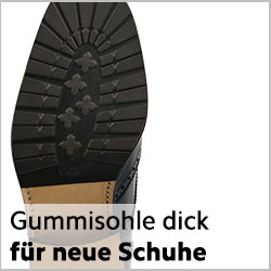 Dicke Halbsohle Gummi für neue rahmengenähte Schuhe