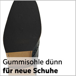Dünne Gummisohlen für neue rahmengenähte Schuhe