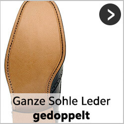 Ganze Sohle Leder genäht für getragene rahmengenähte Schuhe