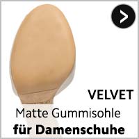 Velvet matte Gummisohle für feines Luxusschuhwerk